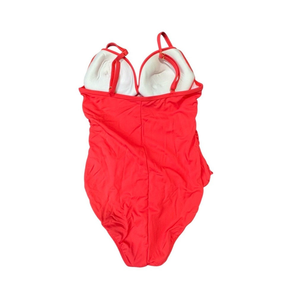 Boston Proper Womens Swim Sense Front Twist One Piece Swimsuit Sz 14 Ruched‎ - Picture 7 of 12